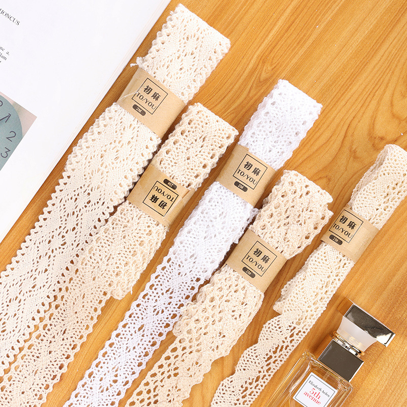 Factory direct 2.8cm cotton lace creative diy handmade decorative clothing shoes and hats accessories 2 meters