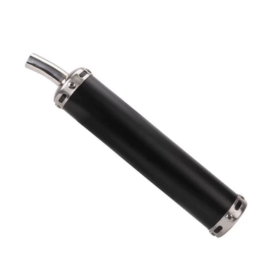 Motorcycle exhaust pipe Nsr250Tzr125Tzm150Tsr Two-Stroke Straight-Through - black