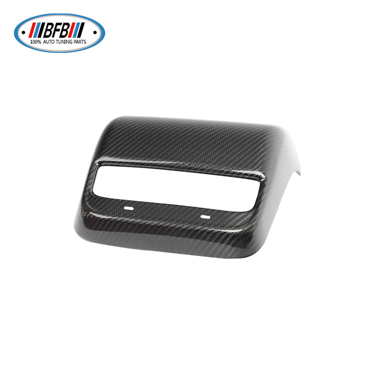 100% Real Carbon Fiber Rear Seat Air Vent Cover Shell with Type-C Port - For Tesla Model 3 Y - Carbon Fiber Outlet Cover New Version
