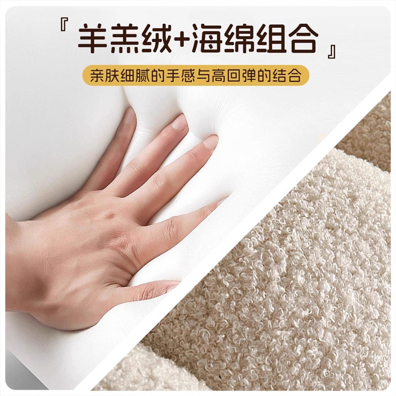 小さい腰掛けの家庭用クリーム風の客間の丸い腰掛けのソファーの腰掛けの低い腰掛けは家に入って靴の腰掛けを換えます。|undefined