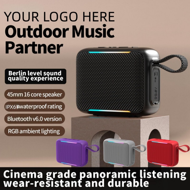 Cross-Border New Model Go5 Gold Brick 5Th Generation Waterproof Bluetooth Speaker Outdoor Portable Card-Insertable Handheld Gift Subwoofer Speaker