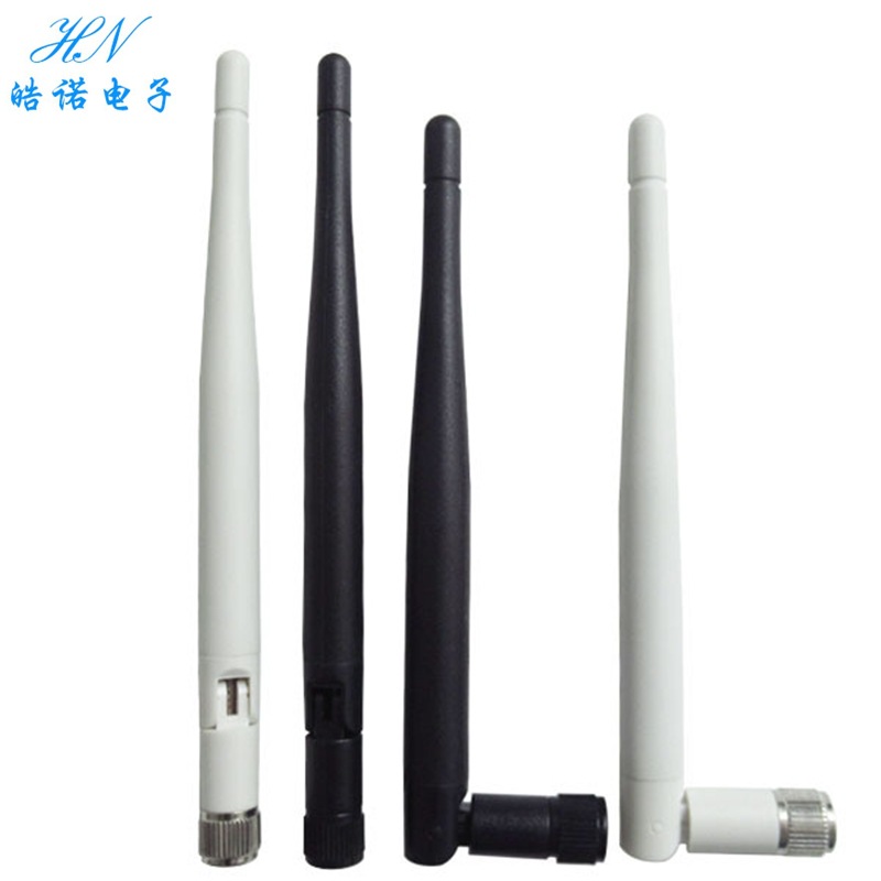 5G 5.8G外置胶棒全向高增益5DBI可折叠天线黑白颜色可选SMA内孔