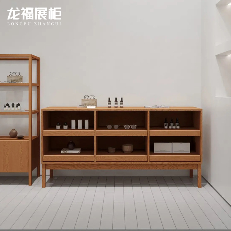 服装店中岛台流水台复古鞋柜边柜童装店饰品柜陈列柜中岛柜展示台