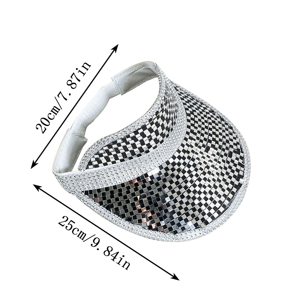 Sombrero de vaquero de disco transfronterizo sombrero láser de bola de disco sombrero de verano sombrero de fiesta sombrero de sombrero de sombrero