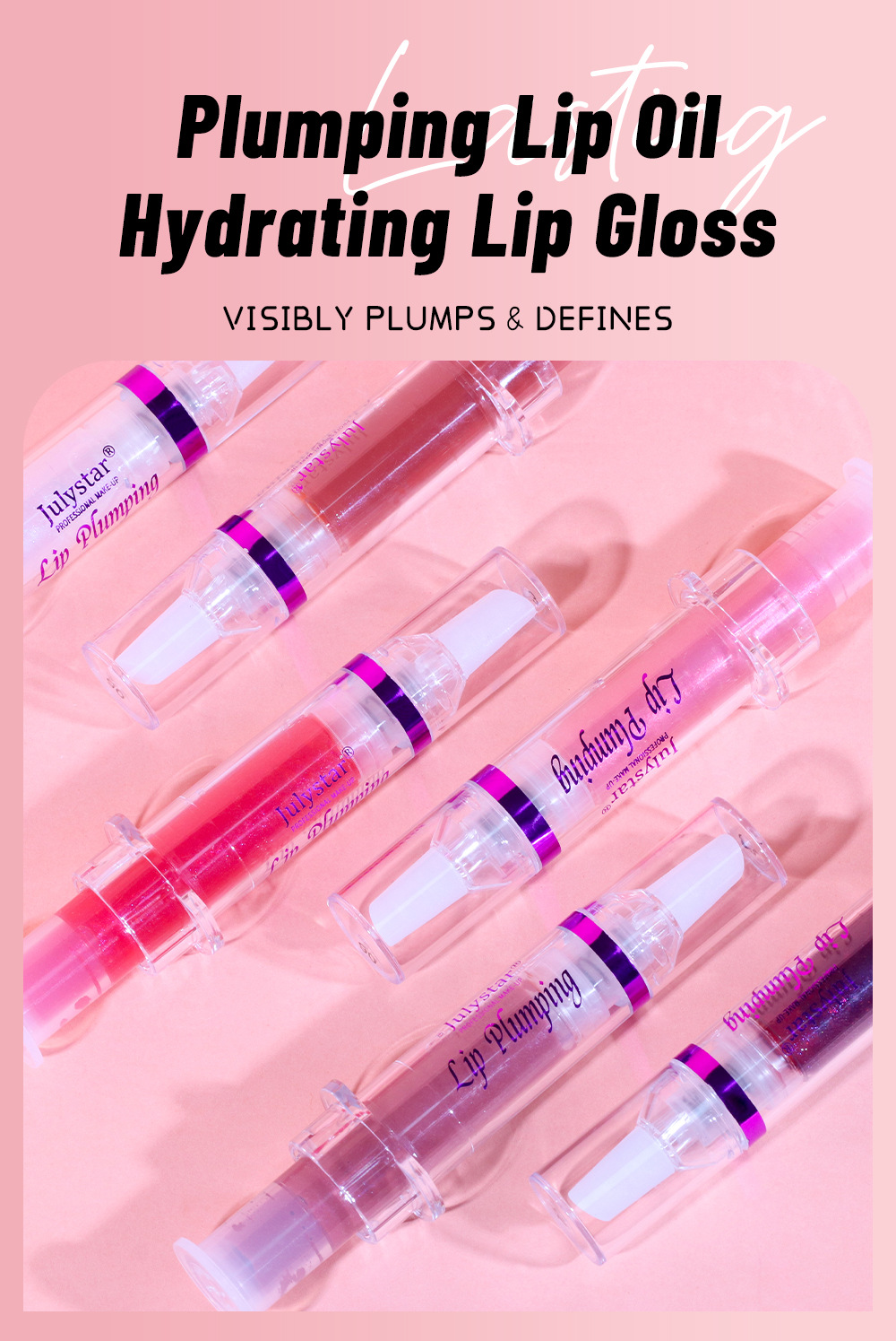 Julystar Pearl Lip Gloss Brightening Lip Gloss that is not easily stained with water, lustrous and pouty lip gloss Application Scenario