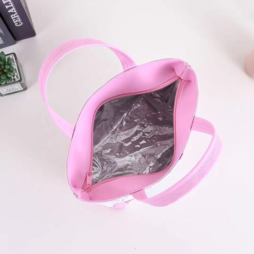 Simple cartoon Kuromi portable lunch box bag inner outdoor thermal bag milk bottle water bottle storage bag large