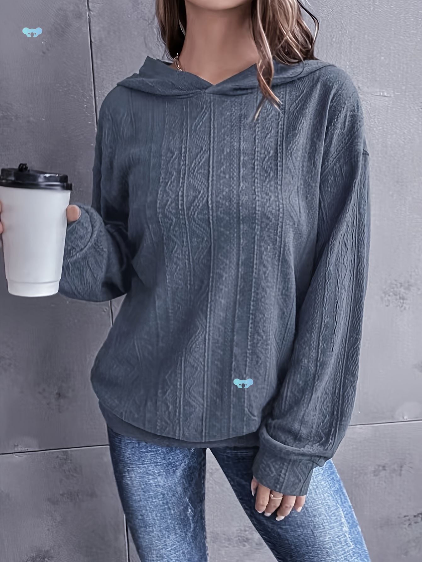 1pc Women's Leisure Sports Solid Color Twisted Flower跨境|ms