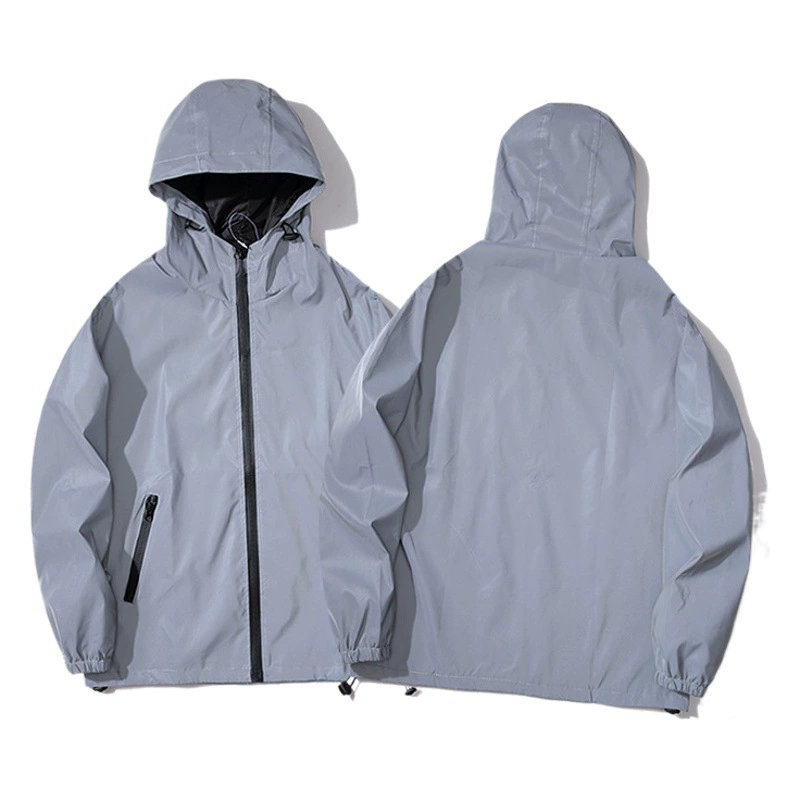 Трансграничный новый светоотражающие куртки с капюшоном Мужские приливные спортивные студенты