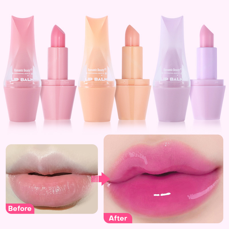 El lápiz labial transfronterizo de cambio de color es caliente, fácil de colorear, esmalte de labios humectante, no es fácil de tocar, lápiz labial de cambio de color duradero. image 3