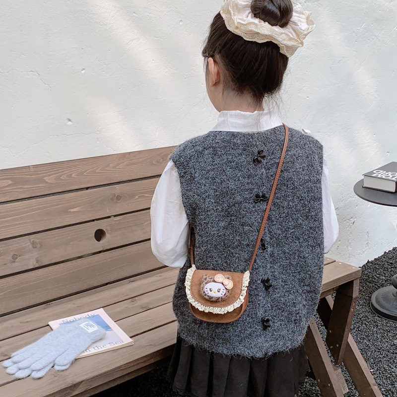 Bolsas para niños 2025 nueva moda coreana para hombres y mujeres bolsas de hombro mini princesa accesorios bolsas de cambio