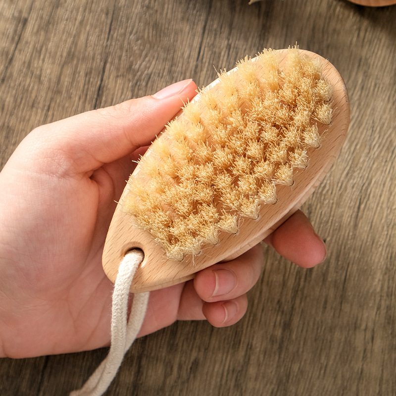 豚たてがみ洗濯ブラシ家庭用の柔らかい毛が服を傷つけないブラシ木柄靴ブラシ神器清潔ダウンジャケット専用