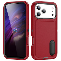 适用iPhone17promax肤感捍卫支架手机壳苹果161514保护套防磨防摔