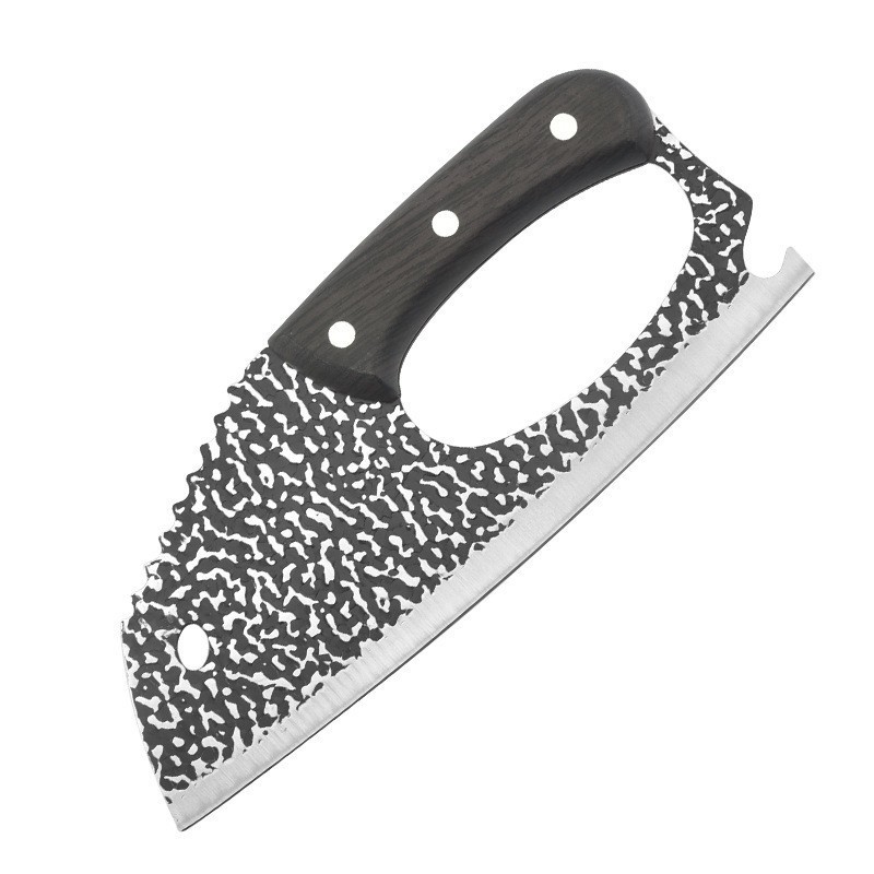 Spot al por mayor portátil de acero inoxidable martillo forjado cortador de corte cuchillo de cocina cuchillo de cocina