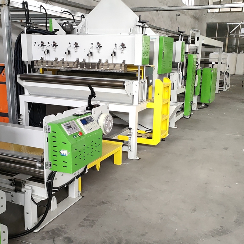 夹炭布熔喷复合机 过滤材料复合机 批发无纺布熔喷布热熔胶复合机