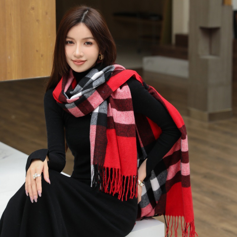 2025 nuevo bufandas de lana de Meirad mujeres otoño invierno estilo coreano de malla universal chaleco pareja buñuelo hombre caliente