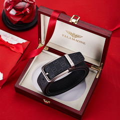 法萊阿瑪尼皮帶男真皮百搭褲腰帶PVC年輕人名牌男士腰帶休閒