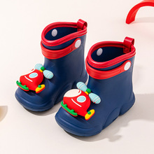 小鹿米利2026新款小飞机儿童雨鞋男童卡通防水宝宝雨靴女小孩水鞋