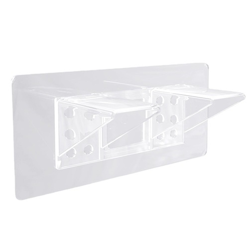 Perforation-free laminate tray partition tray invisible fixator adhesive wardrobe bedroom adhesive wall right-angle storage rack