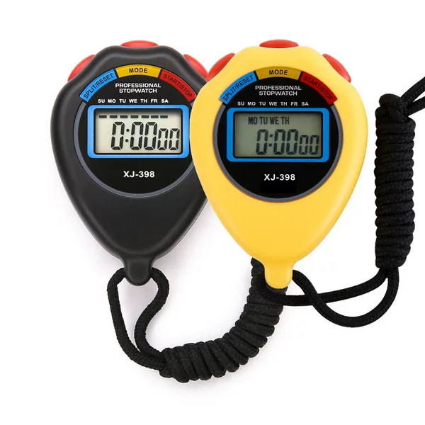 Stopwatch Timer Digital Stopwatch Two-Track Stopwatch Referee Sports Fitness Equipment Digital Watch Waterproof Xj398