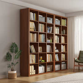 书柜墙面满落地整面图书书馆面墙整家用书架格子一体柜图书馆墙面