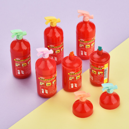 Dibujos animados resaltador mini helado resaltador pintura clave bolígrafo marcador bolígrafo de graffiti bolígrafo acuarela juego multicolor