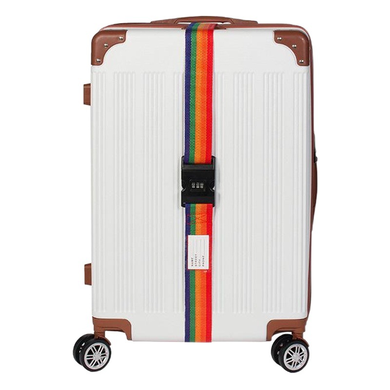Factory direct sales one-word luggage belt luggage leather goods packing belt consignment explosion-proof artifact suitcase binding rope belt