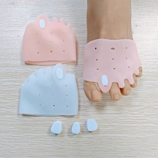Cross-Border Five-Hole Honeycomb Front Insole for Hallux Valgus, Big Foot Bone Overlap, Shock Absorption and Pressure Relief, Five-Hole Fixed Separation of Toes