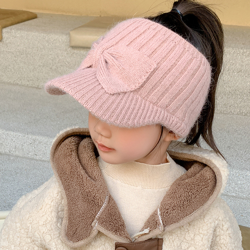 Children Unisex Streetwear Solid Color Wool Cap display picture 2