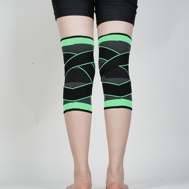 cinturón corto rodilla transpirable ligera compresión elástica tejido al aire libre ciclismo baloncesto protección de nylon