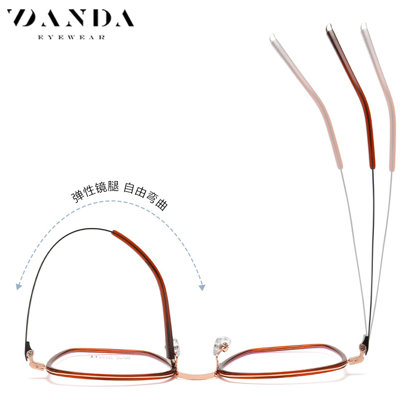 2022 nuevo gafas Marcos moda masculina placa plana espejo hembra r2327 desmontable tornillo titanio Gafas