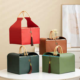 生日空盒皮革包装盒高级礼品盒喜糖盒结婚糖果粽子咖啡包伴手礼盒