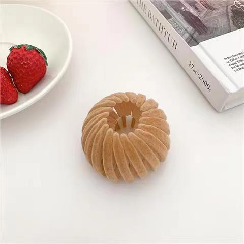 Flocado Nido de Pájaro rizador de pelo cabeza de bola medio lazo de pelo Cabeza trasera alta Cola de Caballo hebilla Otoño e Invierno artefacto perezoso accesorios para el cabello tocado image 13