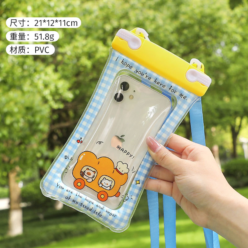 Funda impermeable para teléfono móvil, funda protectora para deportes al aire libre, funda para teléfono para selfies y natación, funda flotante con seguridad para colgar del cuello, venta al por mayor.