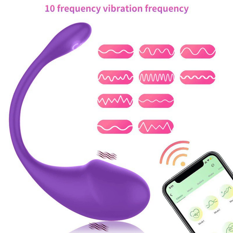 Rechargeable app‑controlled tadpole vibrator, waterproof, lightweight, multiple packaging options