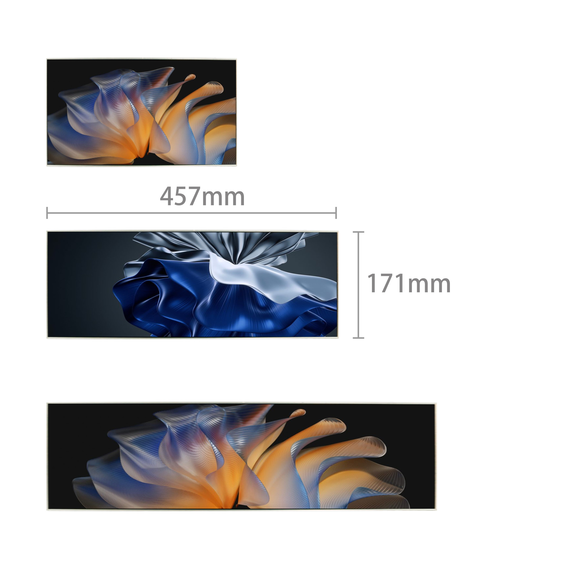 P0.95LED HD pantalla de barra decoración de la puerta del centro comercial rodante electrónica a todo color pantalla de barra delgada soldada sin costuras