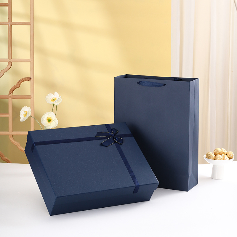 Caja de tapa naranja al por mayor caja de regalo de cumpleaños de gama alta caja dura caja de bufanda de suéter grande caja de regalo de mano de boda