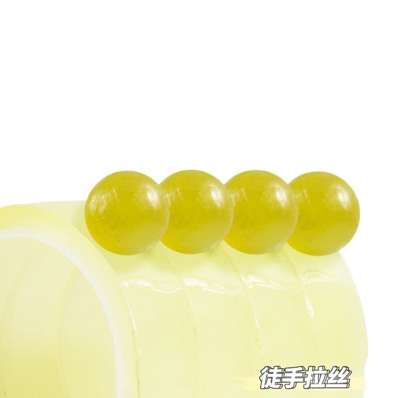 彩色透明粘粘球胶带徒手拉丝解压胶带冰透胶带|undefined