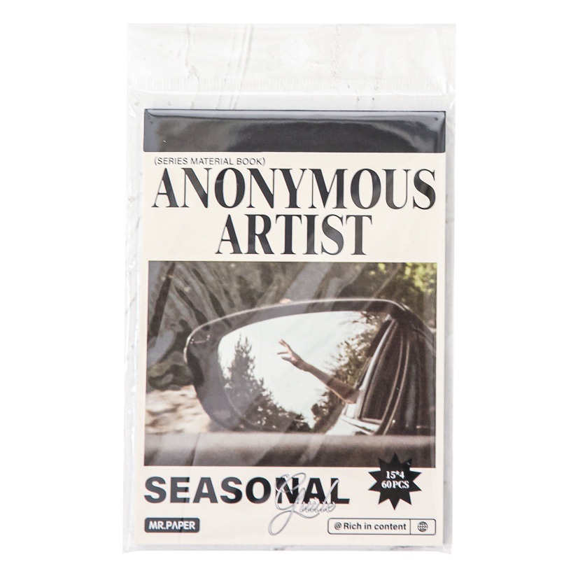 Sr. Material de papel libro artista anónimo serie ins estilo artístico diario bricolaje decoración base material Collage