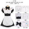 Hou Teng Yili maid [hair hoop+hairpin+neck decoration+dress+apron+hand buckle+socks]