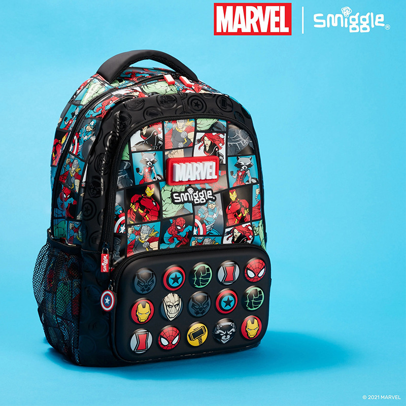 Mochila escolar australiana smiggle Mochila escolar para estudiantes de primaria y secundaria Mochila para exteriores de gran capacidad para niños y niñas Genuino