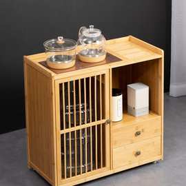 实木饮水机茶吧机新款家用全自动餐边柜边柜年智能边柜茶吧麦太保