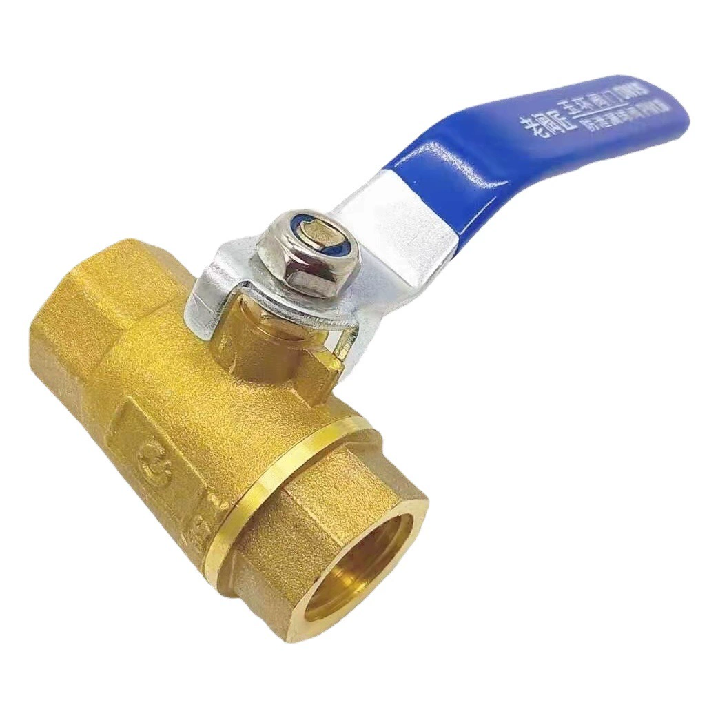 Толстый медный шаровой кран 4 точки 6 точек 1 дюйм 2 дюйма водяной клапан переключатель воды латунный двойной внутренний проволочный клапан DN15 20 25