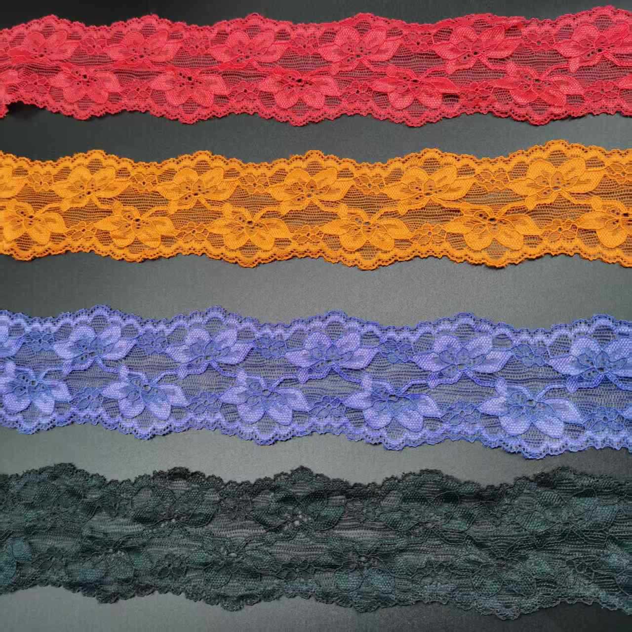 X9311 5CM 锦氨弹力小花边服装辅料批发连衣裙内衣时尚蕾丝彩色