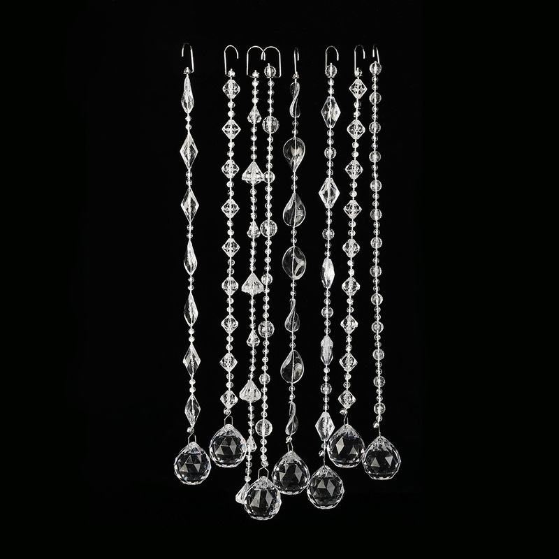 Acrylic Imitation Crystal Pineapple Bead Curtain Door Curtain Wedding Decoration Stage Ceiling Living Room Partition Hotel Decoration Hanging Curtain