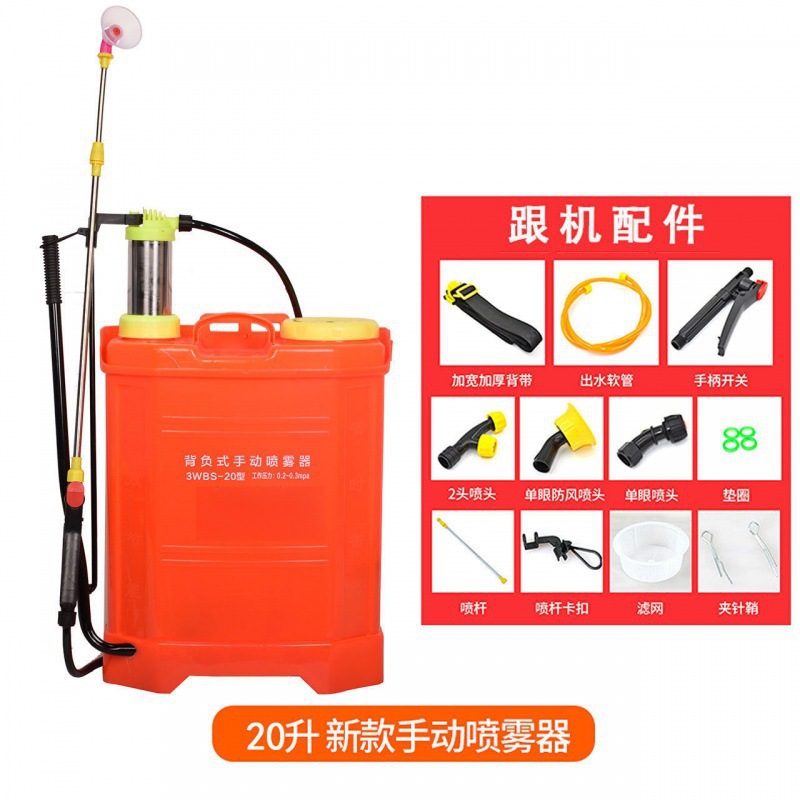 Pulverizador manual de mochila agrícola pulverizador de alta presión de mano pulverizador pequeño de mano desinfección y prevención de epidemias
