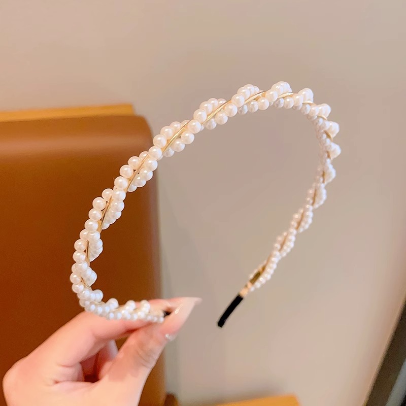 Super Hada niña princesa tocado horquilla de alto sentido de los niños perla diadema niña Mori Hada belleza no apretado pelo paquete