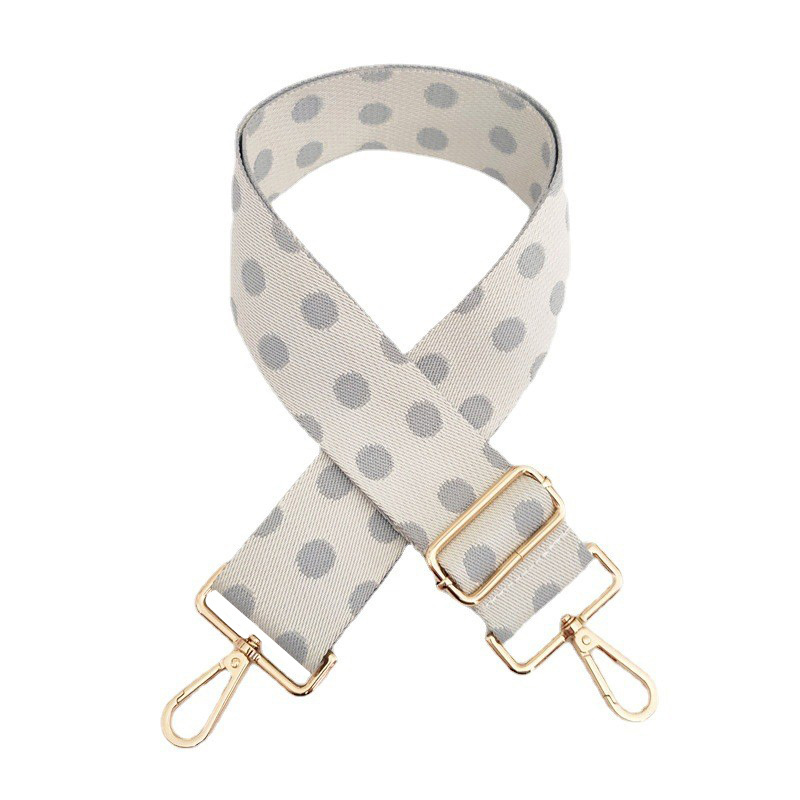 112g Weight Sling Strap Type Bag Strap/Shoulder Strap Bags Type Casual Occasion Polyester cotton Material Polka Dots Pattern Women'S Gender Fashion Style New Color Polka Dot Wide Shoulder Strap Adjustable One-shoulder Crossboby Bag Accessories Long Strap Burden Reduction Replacement Purse Chain 14