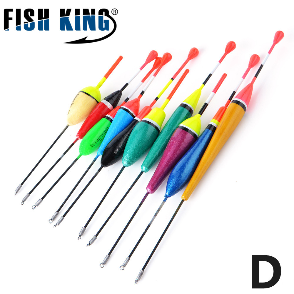 FISHKING flotador 10 peces flotador de pesca de roca balsa abeto tiro largo pesca en el mar llamativo venta al por mayor transfronteriza