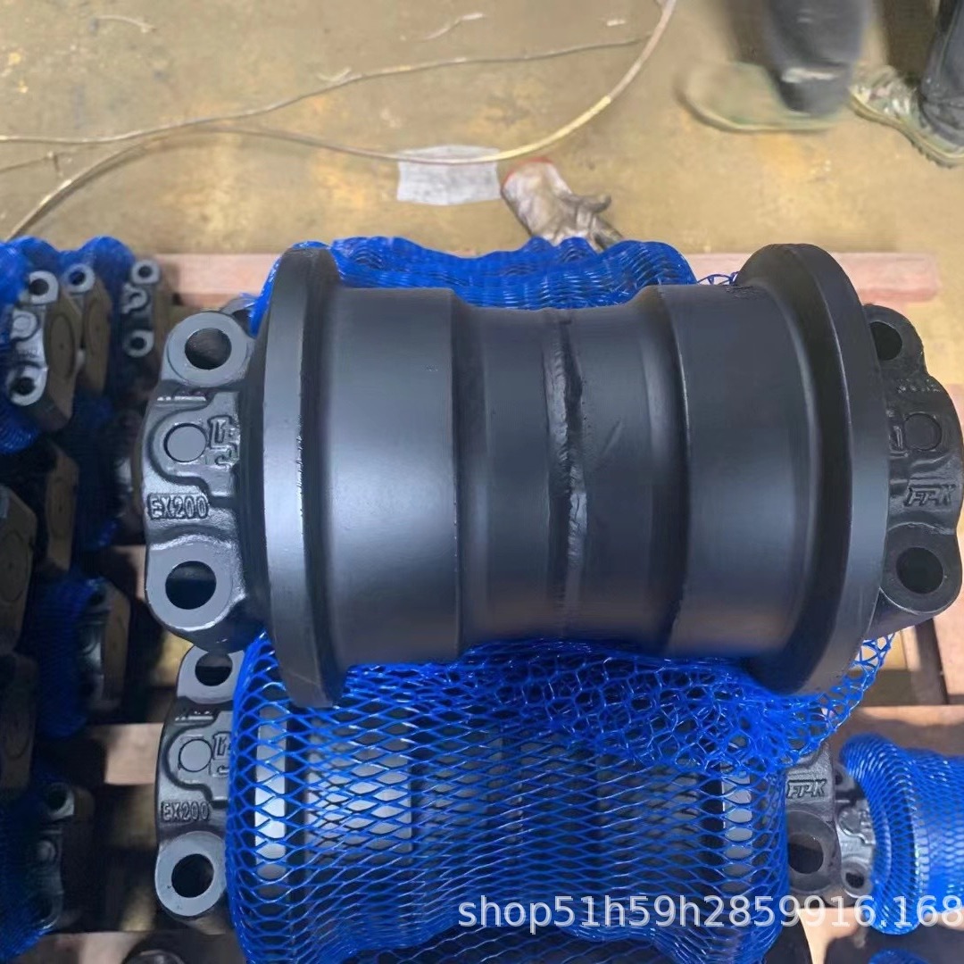 现货供应现代R60 75 110 150 210 215挖掘机支重轮 托链轮 引导轮