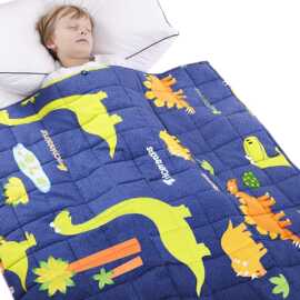 厂家直供全棉儿童印花重力毯重力被亚马逊跨境weighted blanket